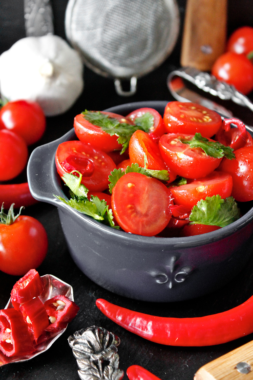 Rezept für Schnelle Tomaten-Salsa von Einmal Nachschlag, bitte!